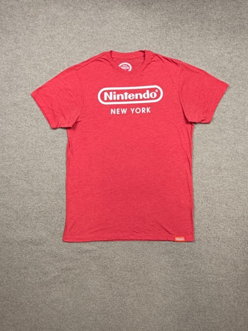 Nintendo Store New York T Shirt Mens Size L Red Short Sleeve